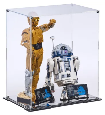 Image de Vitrine noire pour LEGO® (75398, 75379) Star Wars™ – C-3PO & R2-D2
