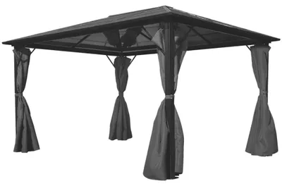 Produktbild von Gartenpavillon – Laube – Partyzelt – Pergola – Überdachung – 400x300 cm – Aluminiumrahmen