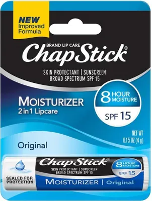 Immagine prodotto di ChapStick | balsamo per labbra, protezione antigelo, rossetti, idratante | protezione naturale SPF15, 4g