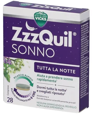 Immagine prodotto di Vicks Zzzquil Sonno Tutta La Notte 28 Compresse