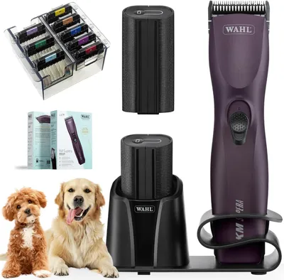 Image de Agrarzone Wahl Supera Tondeuse pour chiens 2 batteries avec kit de peignes amovibles