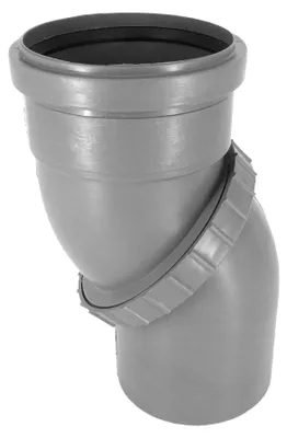 Produktbild von HT Rohr Bogen Abwasser Abfluss DN 110 Drehbar Bogen 0 - 90°