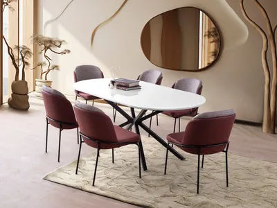 Produktbild von Skye Decor, Aura - 3012, Weiß, Esstisch, 180 x 79 x 90 cm, 100 % MDF