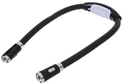 Produktbild von LED-Nachtlamp für Haakwerk - Verstelbare LED-Boekleuchte - Gewebte Nachtlampe für unterwegs - Handliche LED-Leseleuchte - Flexibler LED-Beleuchtungsschirm - Nachtlampe für Reisen - LED-Leseleuchte für Bücher - Handliche LED-Lampe - Flexibel - Schwarz