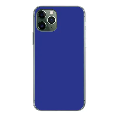 Produktbild von MuchoWow® Handyhülle Schutzhülle Hülle für iPhone 11 Pro Blau - Einfarbig - Dunkelblau Silikon Softcase Handy Hülle - Handy