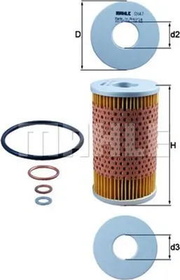 Produktbild von Ölfilter KNECHT OX 47D