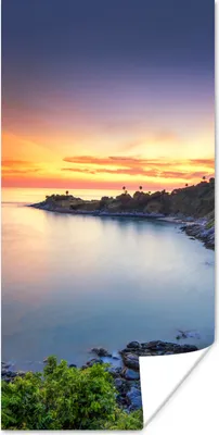 Produktbild von MuchoWow® Poster Tropisch - Wasser - Sonne 20x40 cm - Plakat - Foto