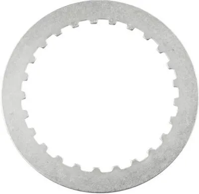 Imagen del producto de Juego de discos de fricción de acero TRW para embrague, modelo MES343-8, compatible con motocicletas HONDA CBR. Dimensiones: 2 mm de grosor, 99 mm de diámetro exterior, 93 mm de diámetro interior, 125 mm de longitud. Peso: 0,554 kg