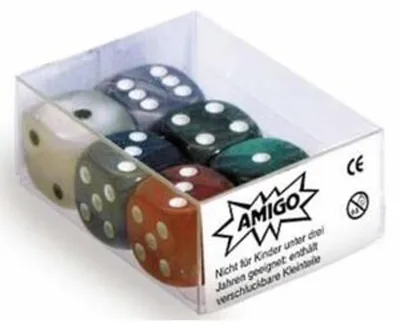 Produktbild von Amigo AMIGO 00061 Würfel Perlmutt W 6 Set gemischt bunt