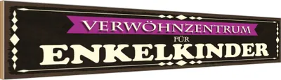 Produktbild von vianmo Holzschild 10x46 cm Verwöhnzentrum für Enkelkinder Dekoration