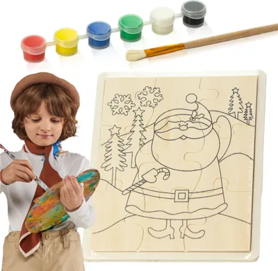 Immagine prodotto di Colorabili natalizi 15x20 cm da colorare per bambini: Babbo Natale