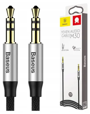 Immagine prodotto di Cavo Audio Mini Jack 3,5Mm Aux Baseus Yiven 1M (Czarno-Srebrny)