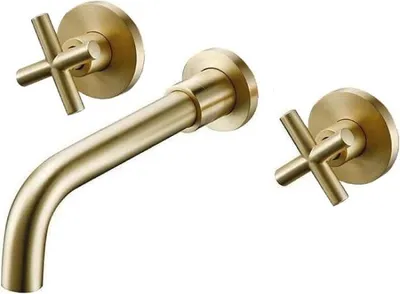 Produktbild von Unterputz-Zweigriff-Waschtischarmatur CARBINI gold