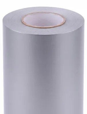 Produktbild von 5 Meter Möbelfolie Plotterfolie - M08 SILVER METALLIC matt -  Breite: 61cm
