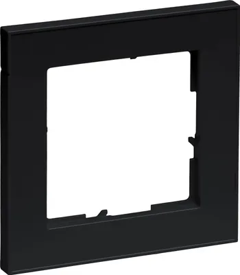 Image de Legrand SEANO+, cadre simple, laqué noir, 1 pièce.