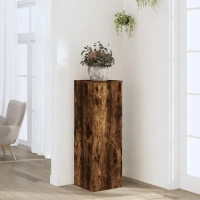 Produktbild von "2026 MODERNE"Pflanzenständer/Blumenständer - Blumenregal - Räuchereiche 33x33x100cm Holzwerkstoff DE332057 - Pflanztische