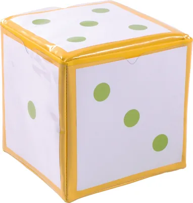 Immagine prodotto di EDUPLAY 120274 Cubo di schiuma con tasche, 15,5 x 15,5 cm, giallo