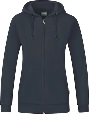 Produktbild von JAKO Damen Kapuzenjacke Organic, Farbe:anthrazit, Größe:48