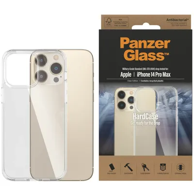 Image de Panzerglass Boîtier rigide antibactérien avec  militaire pour Iphone 14 Pro Max - Transparent