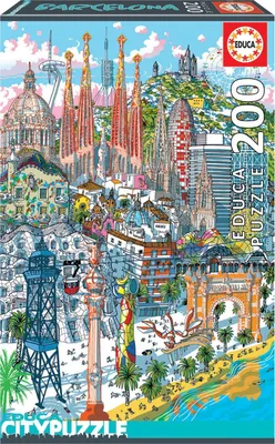 Produktbild von Educa - Barcelona 200 Teile City Puzzle