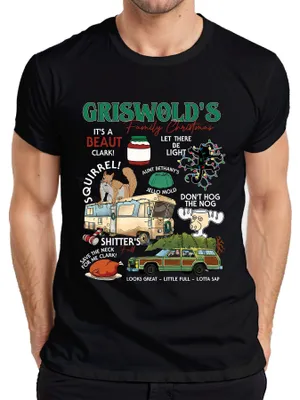 Obrázek produktu pro Griswolds Family Christmas Christmas Quotes - Christmas Xmas Pánské tričko, černá, XL