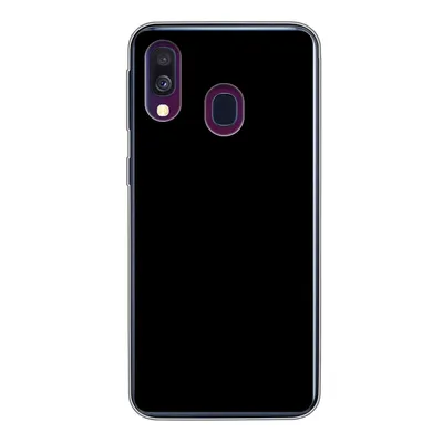 Produktbild von MuchoWow® Handyhülle Schutzhülle Hülle für Samsung Galaxy A40 Schwarz - Dunkel - Massiv - Farbe Silikon Softcase Handy Hülle - Handy-Tasche