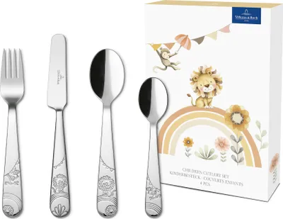 Productafbeelding van Villeroy & Boch Boho Kids / Roar like a Lion kinderbestekset, 4-delig.