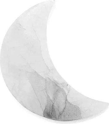 Produktbild von Selenit Mond Platte 10,5x7cm – Mondplatte für spirituelle Dekoration