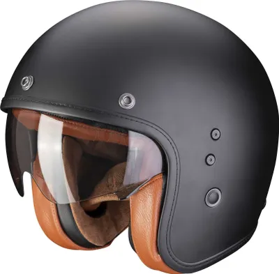 Produktbild von Scorpion Belfast Evo Luxe Jethelm, schwarz matt, 3XL (64/65)