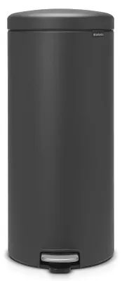 Zdjęcie produktu dla Brabantia 114663, 30 l, Okrągły, Plastik, Szary, Pedał, Plastik