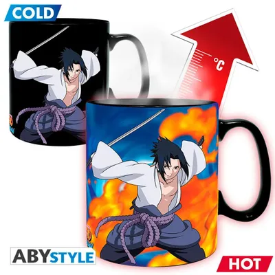 Immagine prodotto di Tazza Naruto Shippden con cambio di calore - Naruto e Sasuke (460 ml)