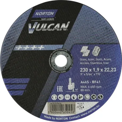 Produktbild von Vulcan Trennscheibe Norton Ø 230x22,23 mm, 25 Stück
