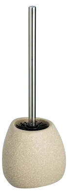 Image de WENKO Toiletten Bürsten Klo Halter Garniture WC céramique de haute qualité beige PION