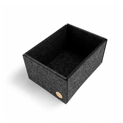 Produktbild von Aufbewahrungsbox CLEAN Filz 23 x 17 x 12 cm ohne Deckel in anthrazit meliert