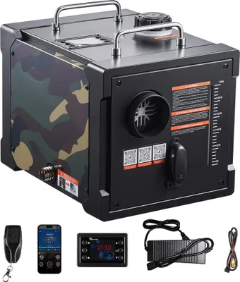 Produktbild von Dieselheizung 8 kW - Lufterhitzer DC 12V/24V - Tragbare All-in-One Standheizung mit Bluetooth-Steuerung & Fernbedienung - LCD-Bildschirm und 7L Kraftstofftank für Lkw, Wohnmobile und SUVs