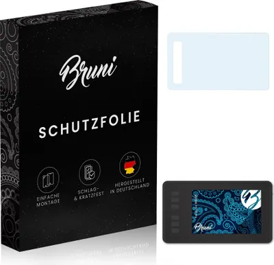 Produktbild von Bruni Basics-Clear 2x Schutzfolie kompatibel mit Huion H640P Folie