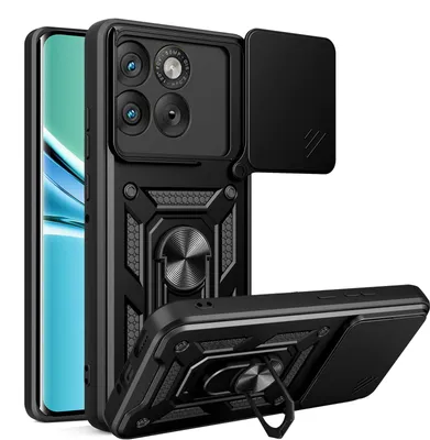 Produktbild von Outdoor Panzer Hülle für Motorola Edge 70 Kameraschutz Ring Case Stoßfest Schwarz