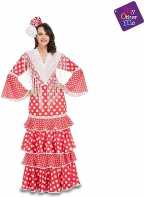 Obrázek produktu pro Disfraz pro dospělé M-L Rojo Bailaora Flamenca