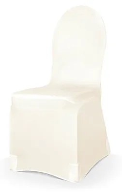 Produktbild von 50x Stuhlhusse / Stuhlbezug, creme Matt