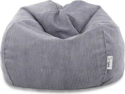 Obrázek produktu pro Křeslo Pouffe Sack Corduroy - měkké a pohodlné - moderní - barva: SZ04 světle šedá