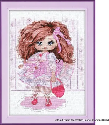 Zdjęcie produktu dla Zestaw do haftu krzyżykowego "Lalka Arisha", wzór liczony, 26x21cm