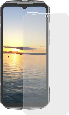 A screen protector is shown on a smartphone.