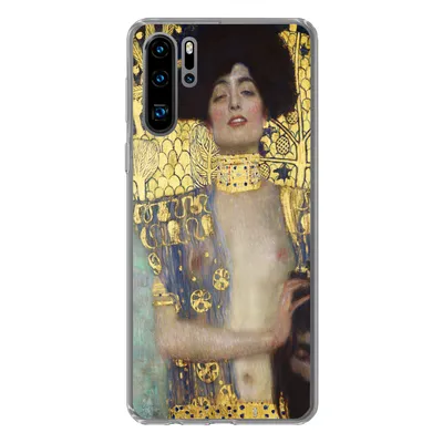 Produktbild von MuchoWow® Handyhülle Schutzhülle Hülle für Huawei P30 Pro Judith - Gustav Klimt Silikon Softcase Handy Hülle - Schutzdeckel