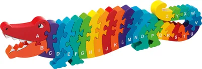 Produktbild von Puzzle »Krokodil A-Z«.