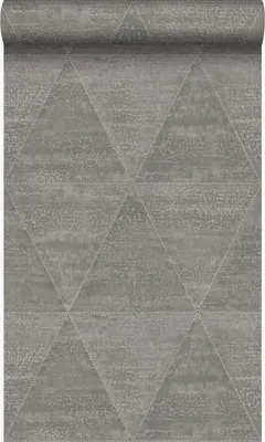 Produktbild von Origin Wallcoverings Tapete verwitterte Metalldreiecke Industriegrau 53 cm x 10.05 m