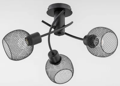 Produktbild von Kronleuchter WATSA BLACK 3XE27 60W