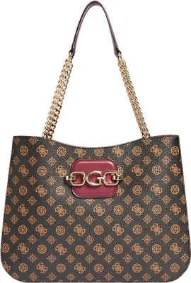 Produktbild von Guess Hensley Frauen 4G Logo Druck Synthetische Handtasche Braun – EINHEITSGRÖSSE / Braun