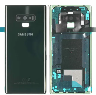 Produktbild von Samsung Galaxy Note 9 (SM-N960F) Backcover + Kameraglas + Kleber, Schwarz