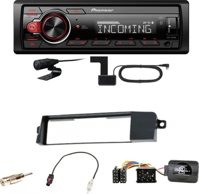 Produktbild von Pioneer MVH-330DAB Bluetooth Digitalradio Einbauset für BMW 3er E46