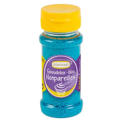 Image de BackDecor Décor à saupoudrer Nonpareilles bleu, 85g